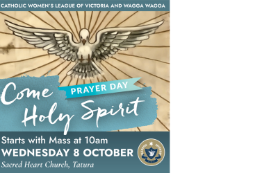 Prayer Day: Come Holy Spirit – Wednesday 8 October, Tatura